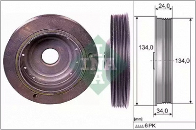 WILMINK GROUP wg1254406 -  Ременный шкив, коленчатый вал